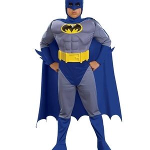 Kids Superhero Costume with Cape - Blue and Gray